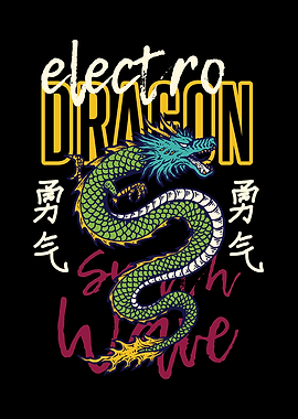 Synthwave Electro Dragon