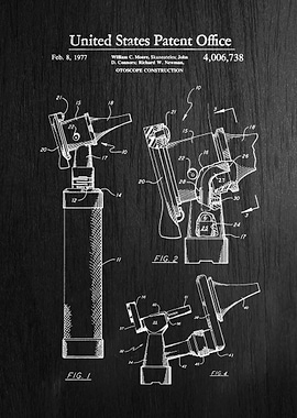 12 Otoscope Patent 1977