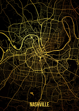 Nashville gold map