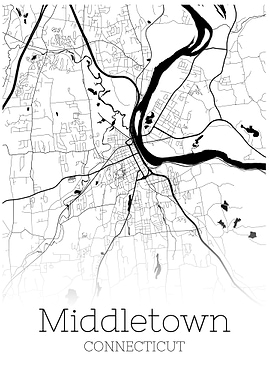Middletown Connecticut map