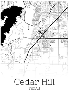Cedar Hill Texas city map