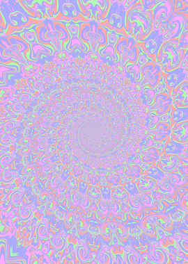 Hippie Spiral Mandala