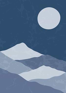 Moon Night View Art 2
