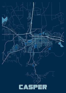 Casper Peace City Map
