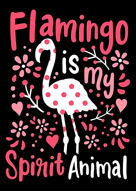 Flamingo Pink Bird Wading