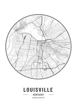 louisville kentucky map