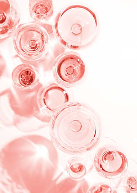 Pink Champagne Flutes