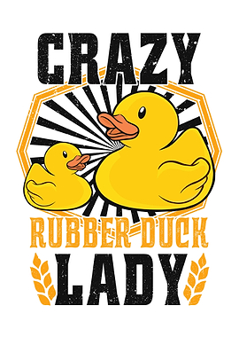Crazy Rubber Duck Lady