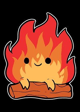 Fire Cute Nature Lover and