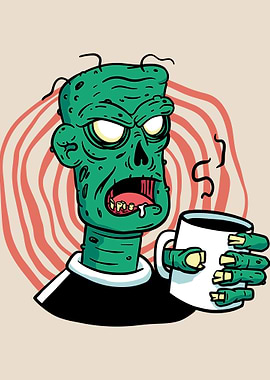 Zombie with Coffee