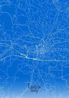 Lucca City Map Italy