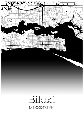Biloxi Mississippi map
