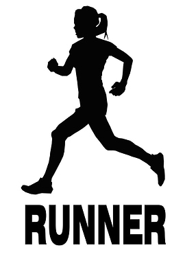 Runner Girl Silhouette