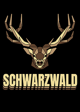 Schwarzwald Hirsch Polygon