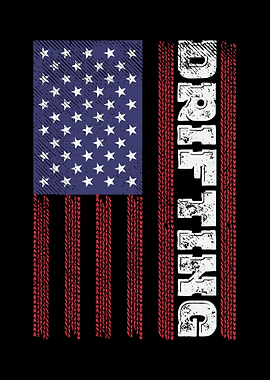 Drifting American Flag
