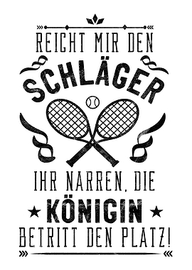 Witziger Tennis Spruch