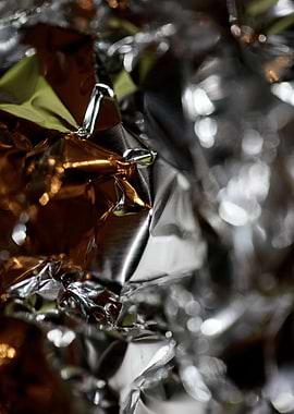 Aluminum foliage abstract