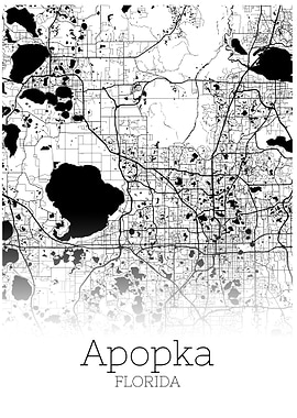 Apopka Florida city map