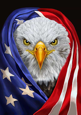 Bald Eagle USA Patriot
