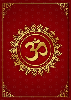 Hindu Ohm Symbol Gold