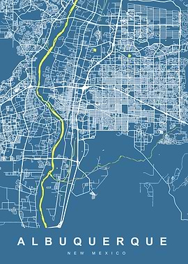 ALBUQUERQUE Art Map USA