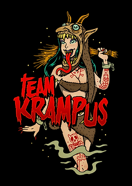 Team Krampus Voodoo Girl