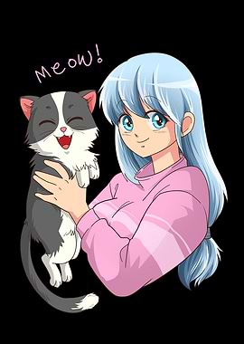 Anime Neko Cat Girl I