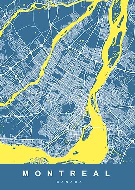 MONTREAL Art Map Canada