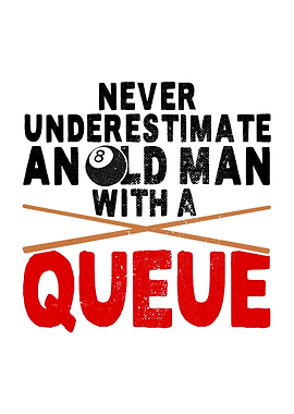 Old Man With A Queue