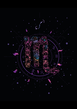 Scorpio ZODIAC SIGN FLORAL