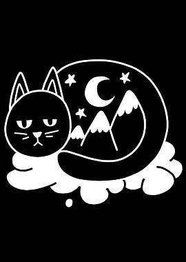 Black Cat Nature Night