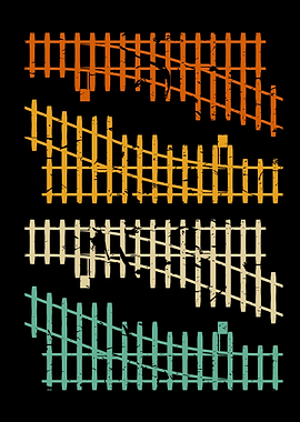 Zug Gleise Eisenbahn Retro