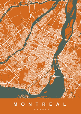 MONTREAL Art Map Canada