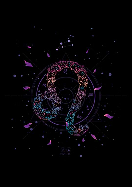 LEO FLORAL ZODIAC SIGN