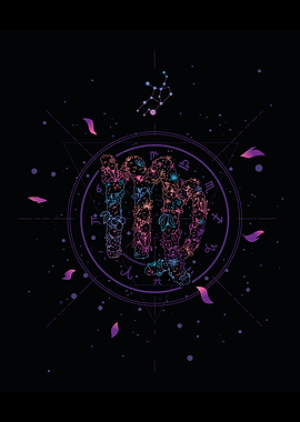 Virgo ZODIAC SIGN FLORAL