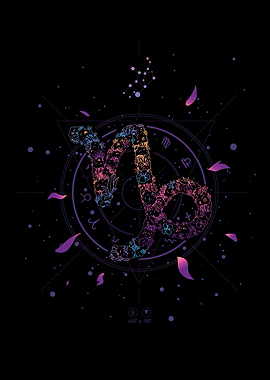 CAPRICORN FLORAL ZODIAC