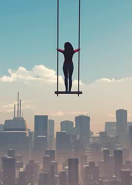 Joyful above the city