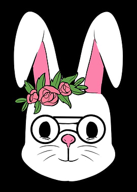 Bunny Glasses Easter Fan G