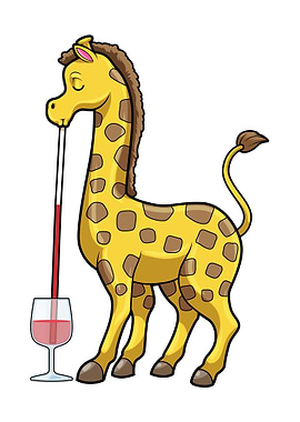 Giraffe Party Glass Wine