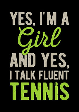Funny Tennis Girl