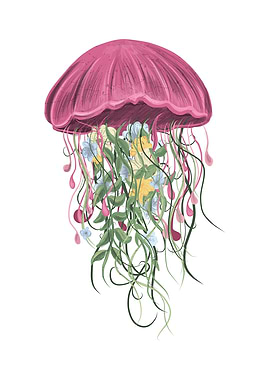Jellyfish and Flowers