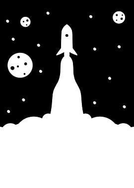 Space Black White Style