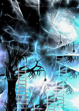 Tree with lightbulbs