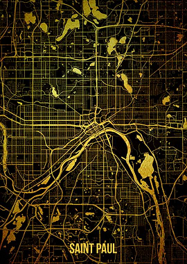 Saint Paul gold map