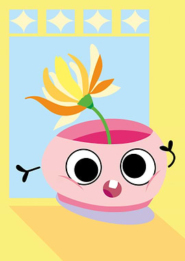 Pot with Googly Eyes