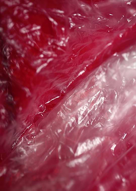 Plastic bag abstract macro