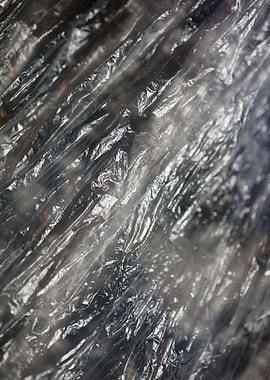 Plastic bag abstract macro