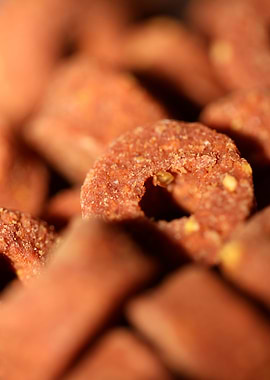 Dog croquette dry food