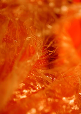 Plastic bag abstract macro