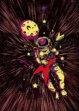 Astronaut Rockstar Guitar